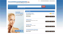 Desktop Screenshot of cosmeticdermatologists411.com