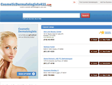 Tablet Screenshot of cosmeticdermatologists411.com
